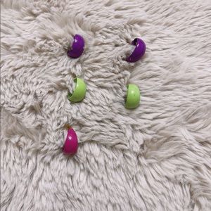 2 Pairs and 1 Claire’s Small Loops Earrings